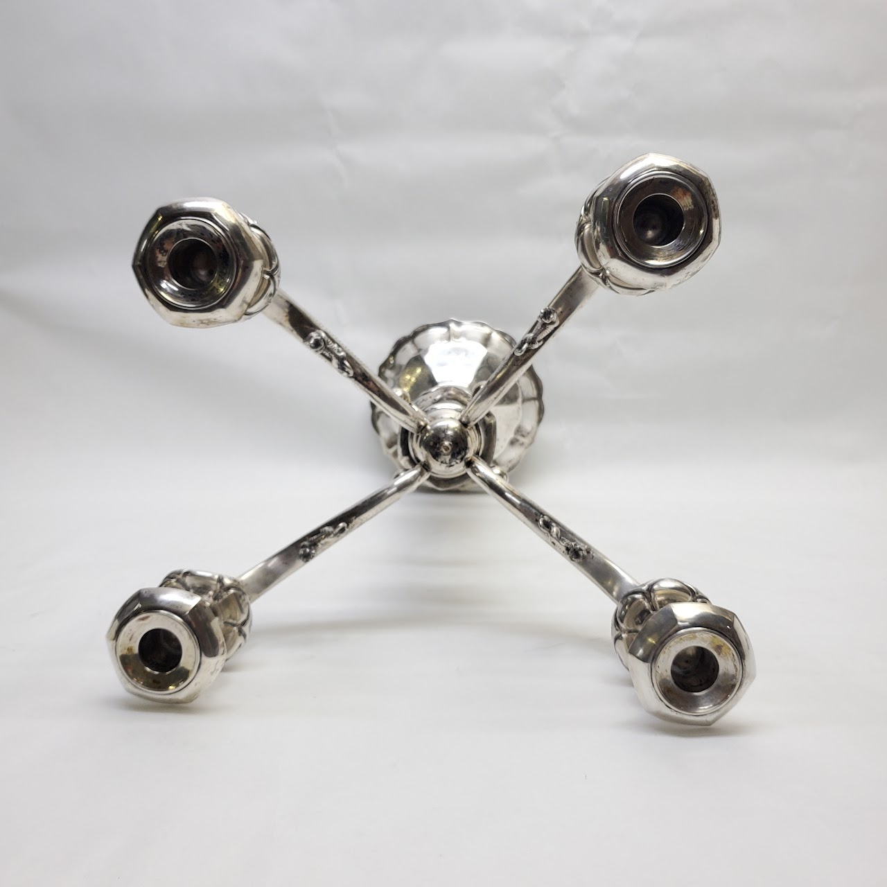 800 Silver Antique Austro-Hungarian Candelabra Pair