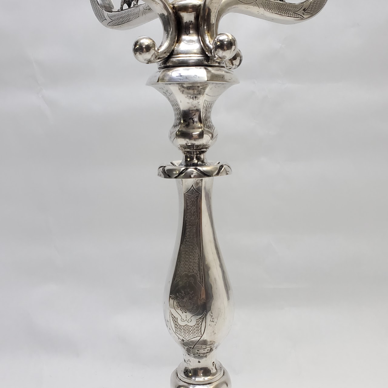 800 Silver Antique Austro-Hungarian Candelabra Pair