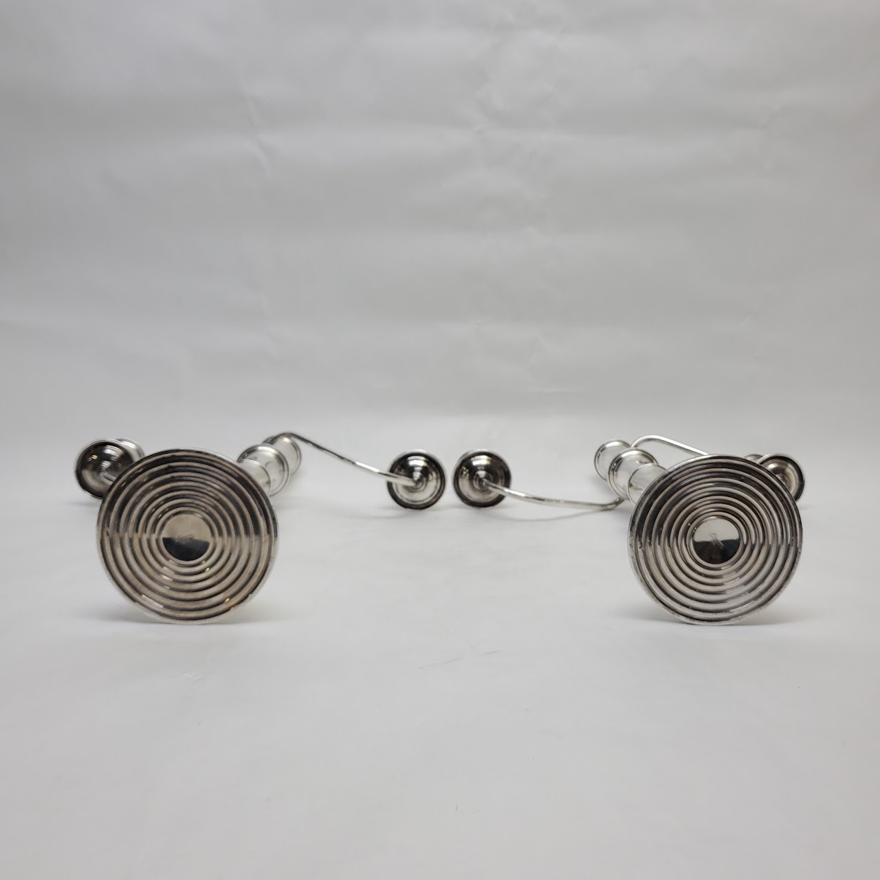 Preisner Weighted Sterling Silver Candelabra Pair