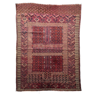 Turkmen Hatchlou Wool Area Rug