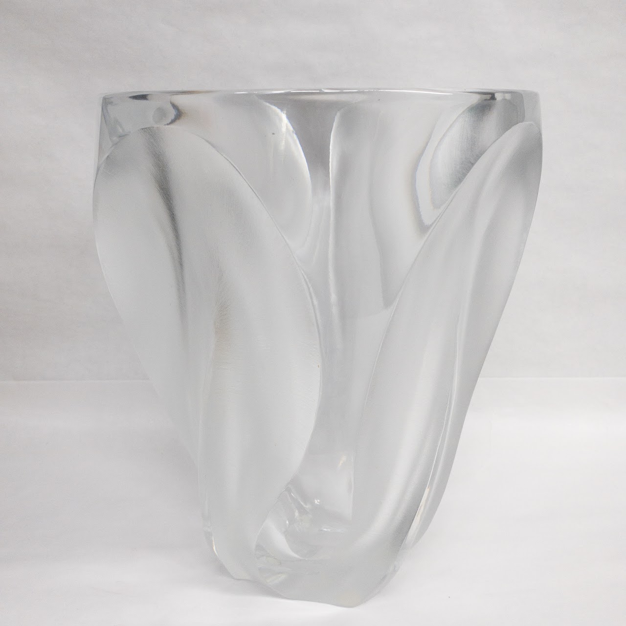 Lalique 'Ingrid' Frosted Crystal Vase