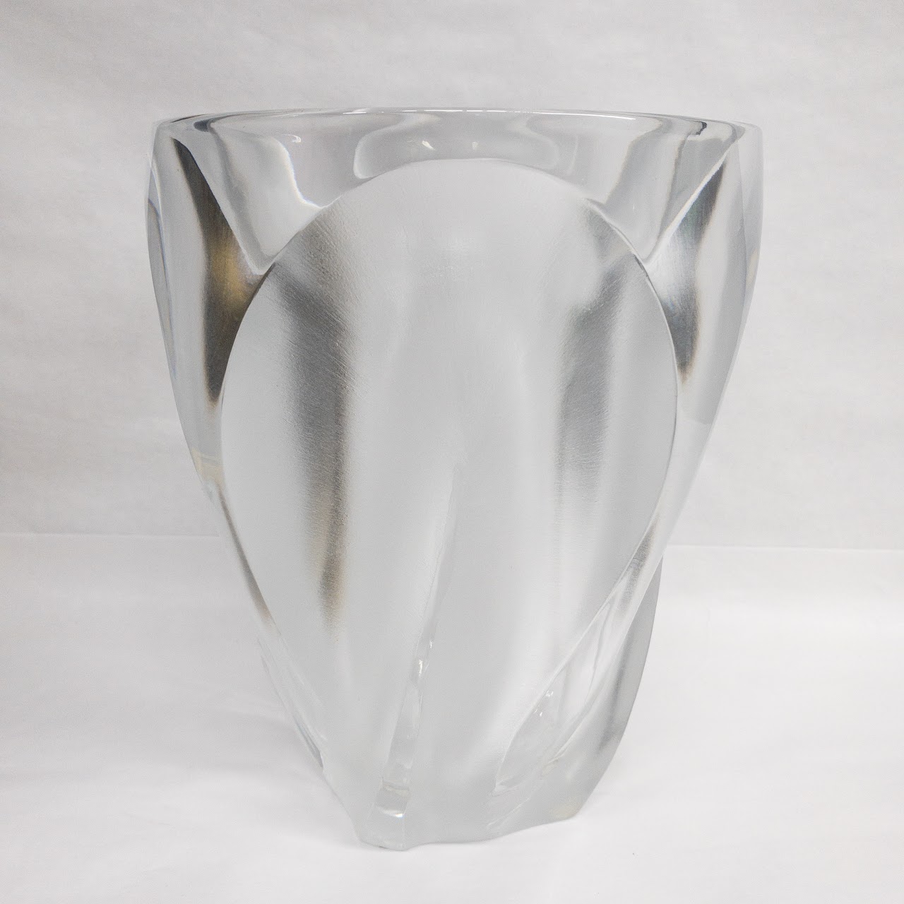 Lalique 'Ingrid' Frosted Crystal Vase