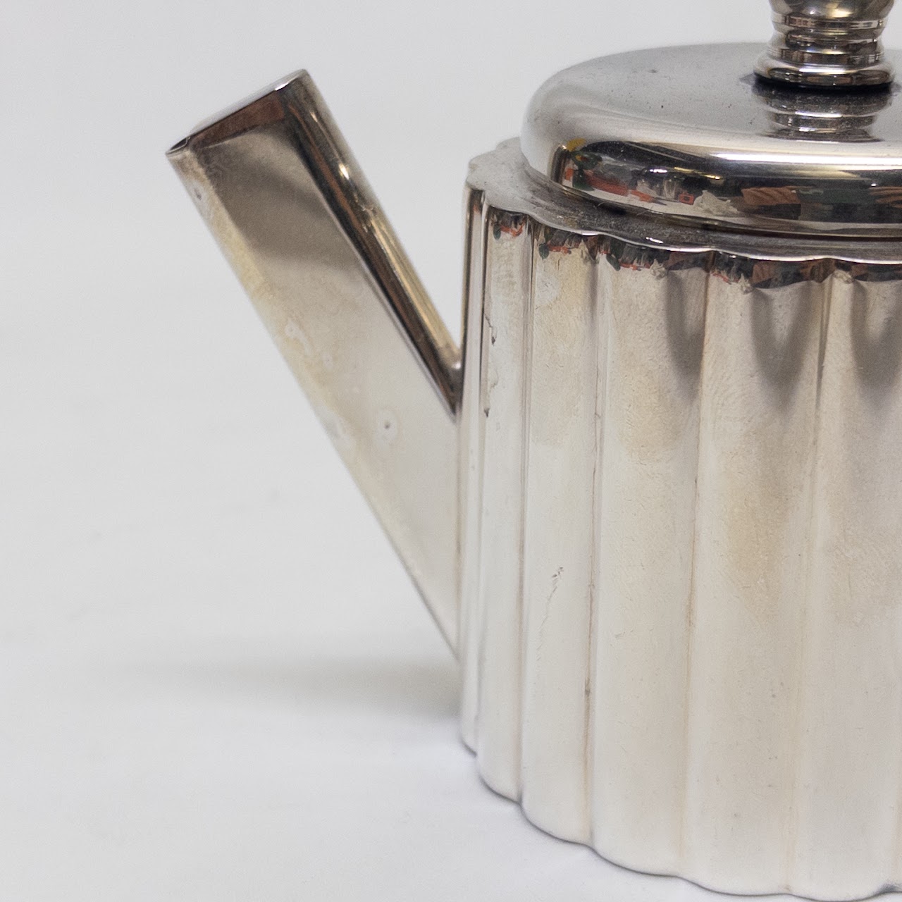 Art Deco D.F. Sanders & Co. Silverplate Fluted Sugar and Creamer