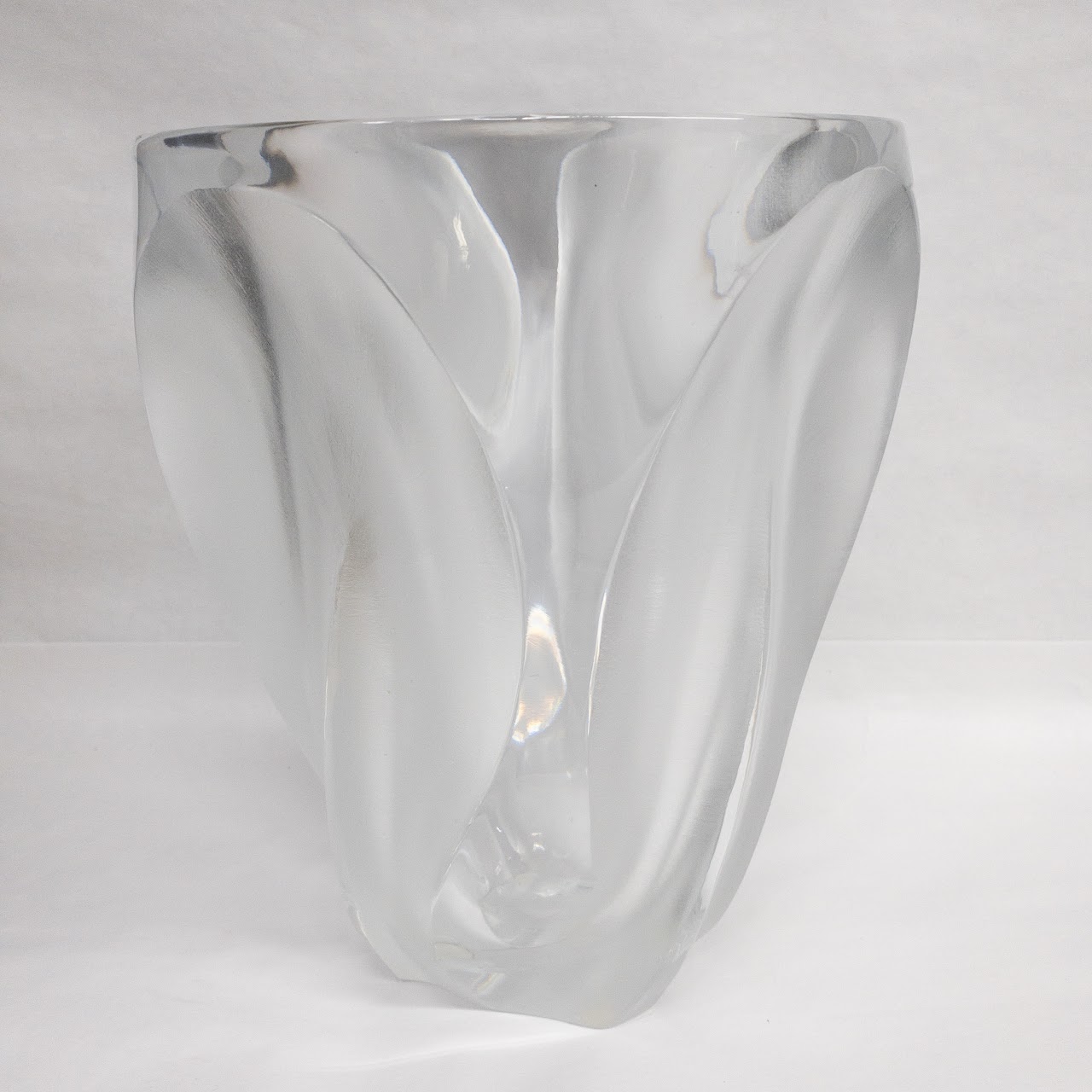 Lalique 'Ingrid' Frosted Crystal Vase