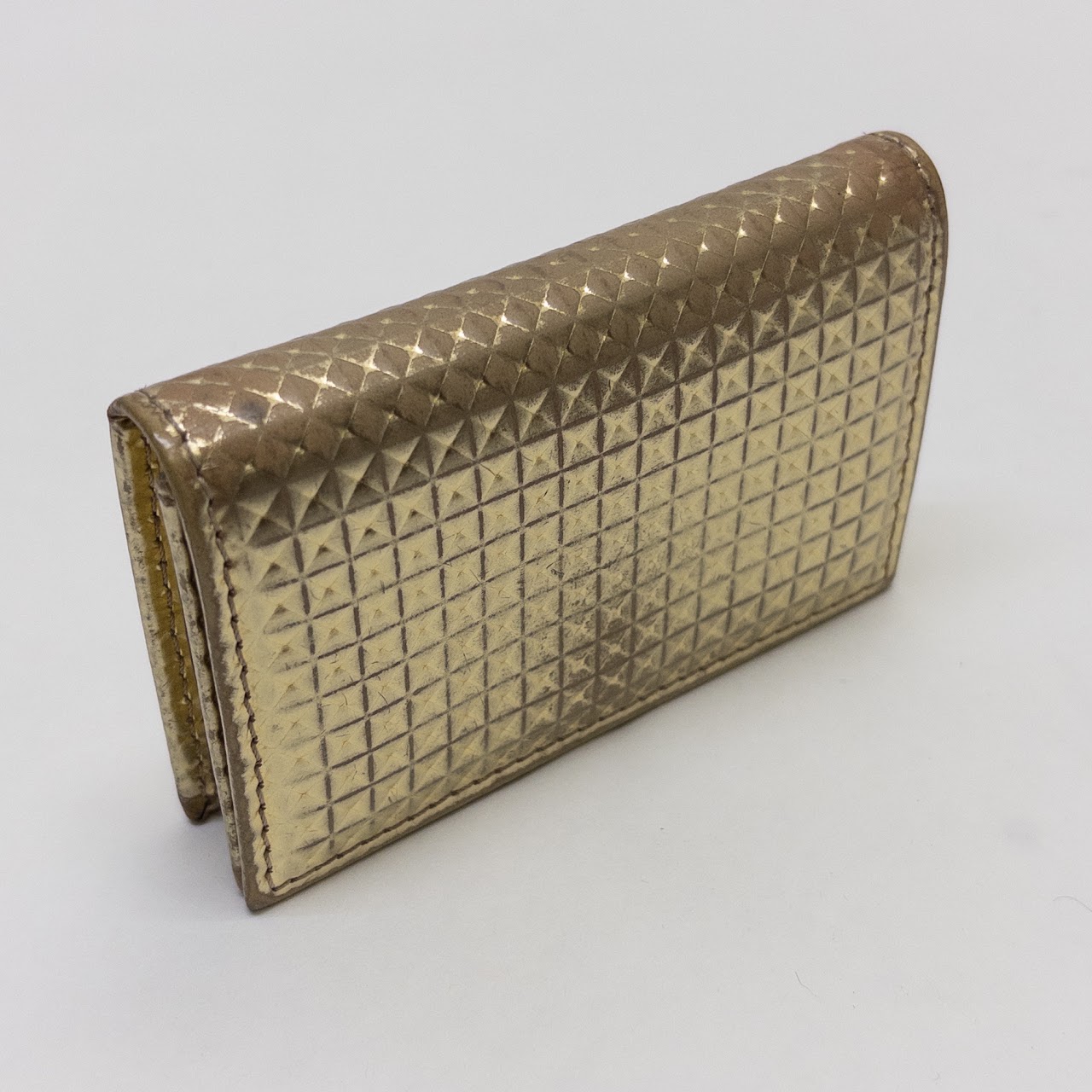 Jimmy Choo Stamped Leather Card Case