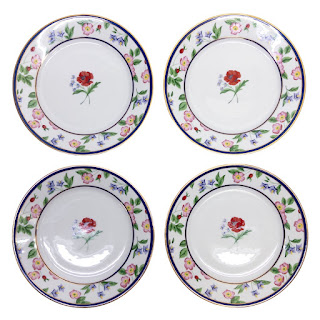 Tiffany & Co. Limoges American Gardens Plate Set