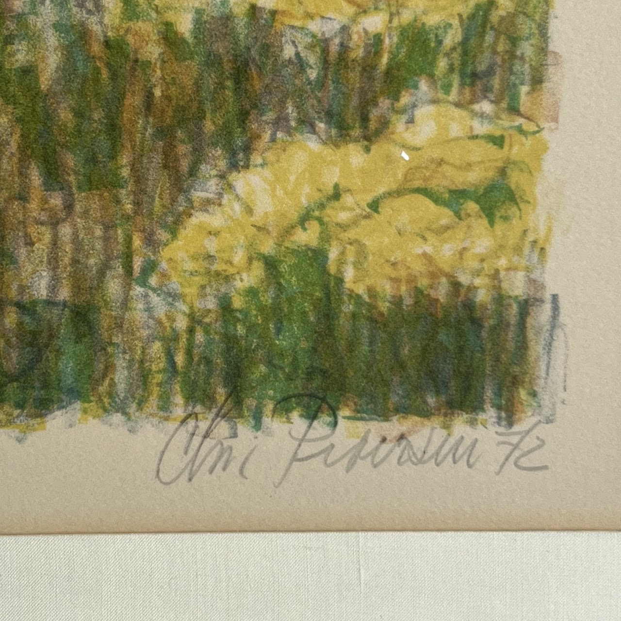 Christian Pedersen 'Landscape' Signed Lithograph