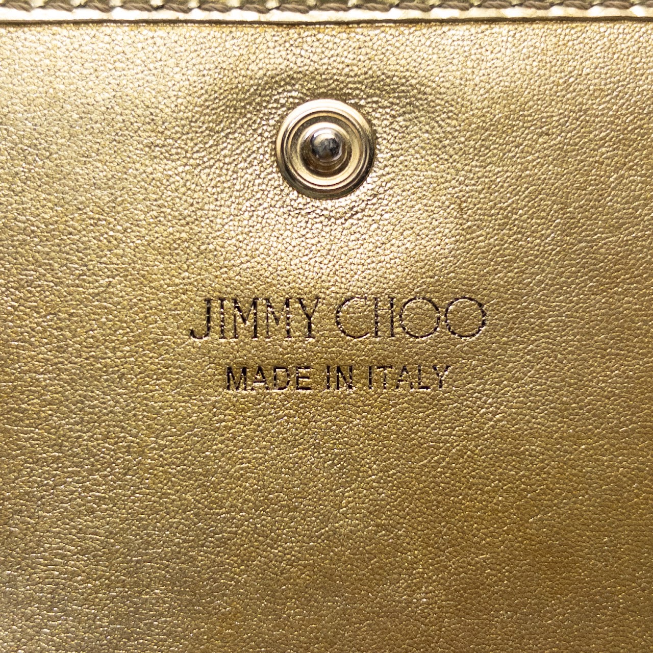 Jimmy Choo Stamped Leather Card Case