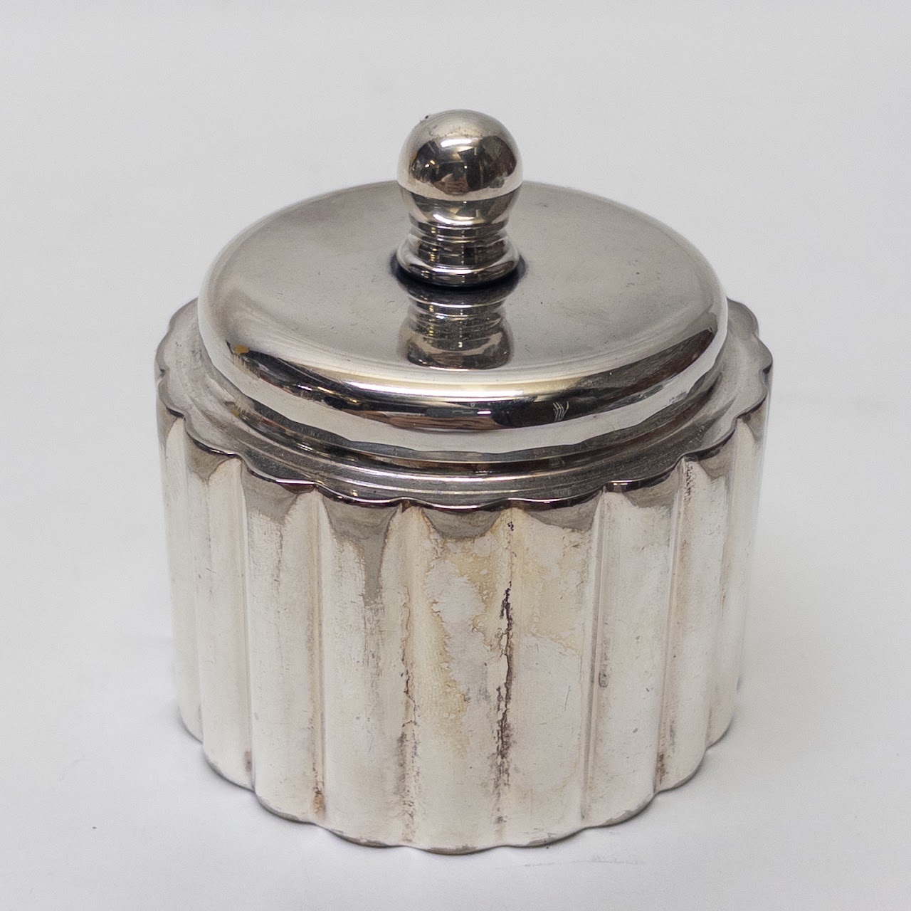 Art Deco D.F. Sanders & Co. Silverplate Fluted Sugar and Creamer