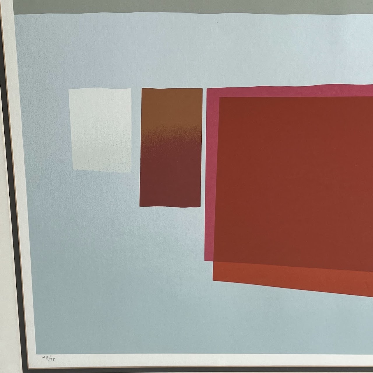 Arnold Hoffman Jr. 'New Horizon' Signed Modernist Abstract Serigraph