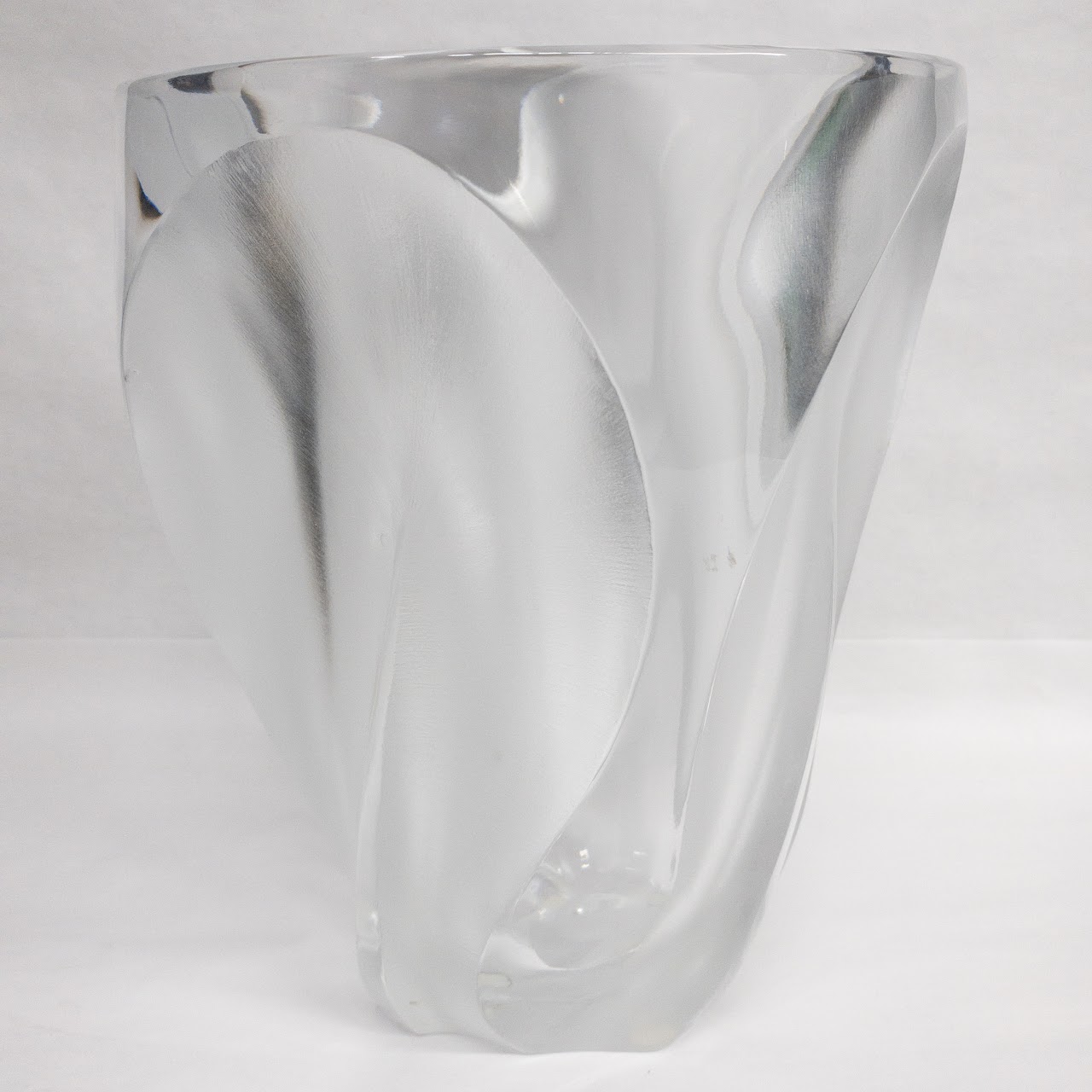 Lalique 'Ingrid' Frosted Crystal Vase