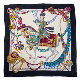 Hermès Le Timbalier Silk Scarf 90