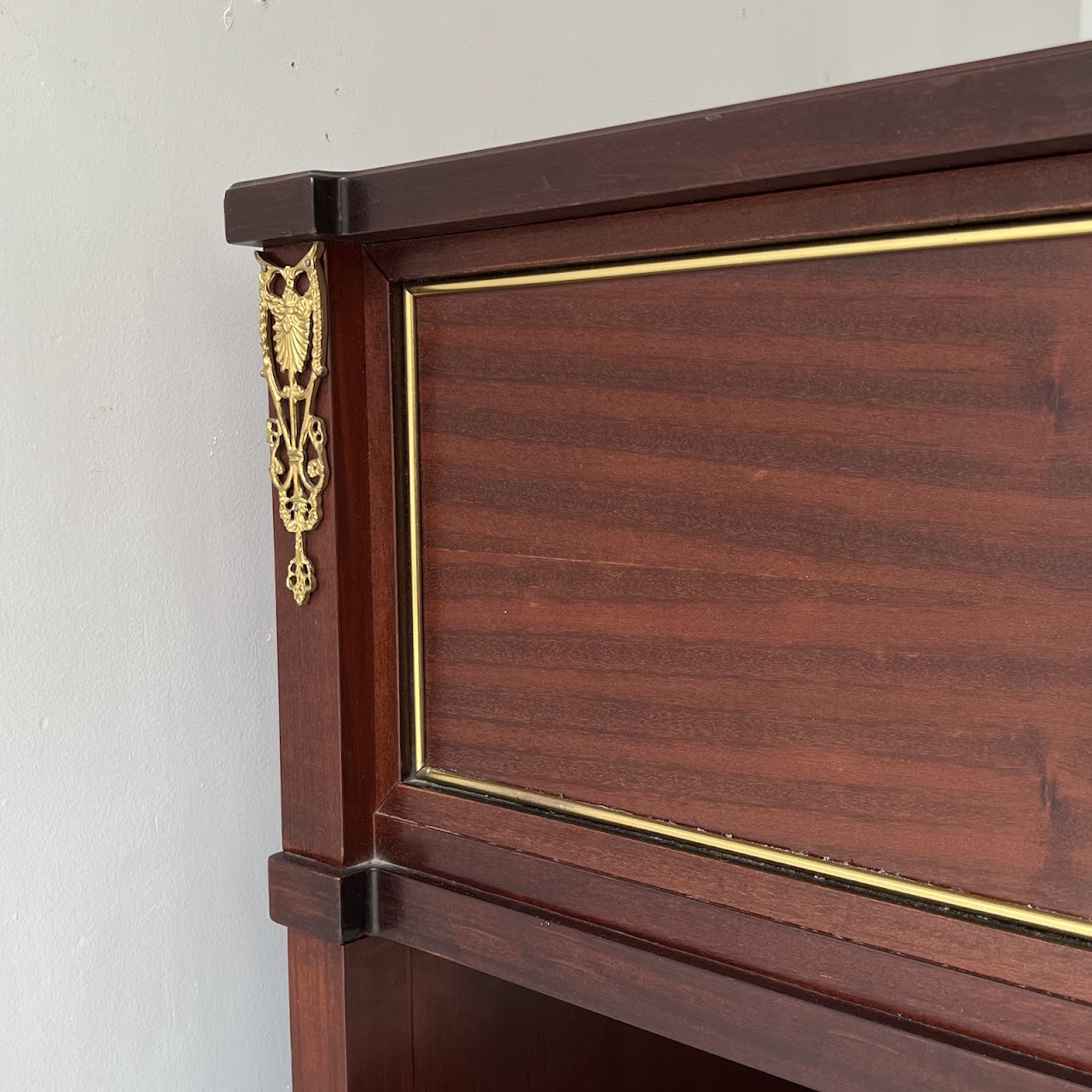 Ormolu Mounted Mahogany Two-Drawer End Table