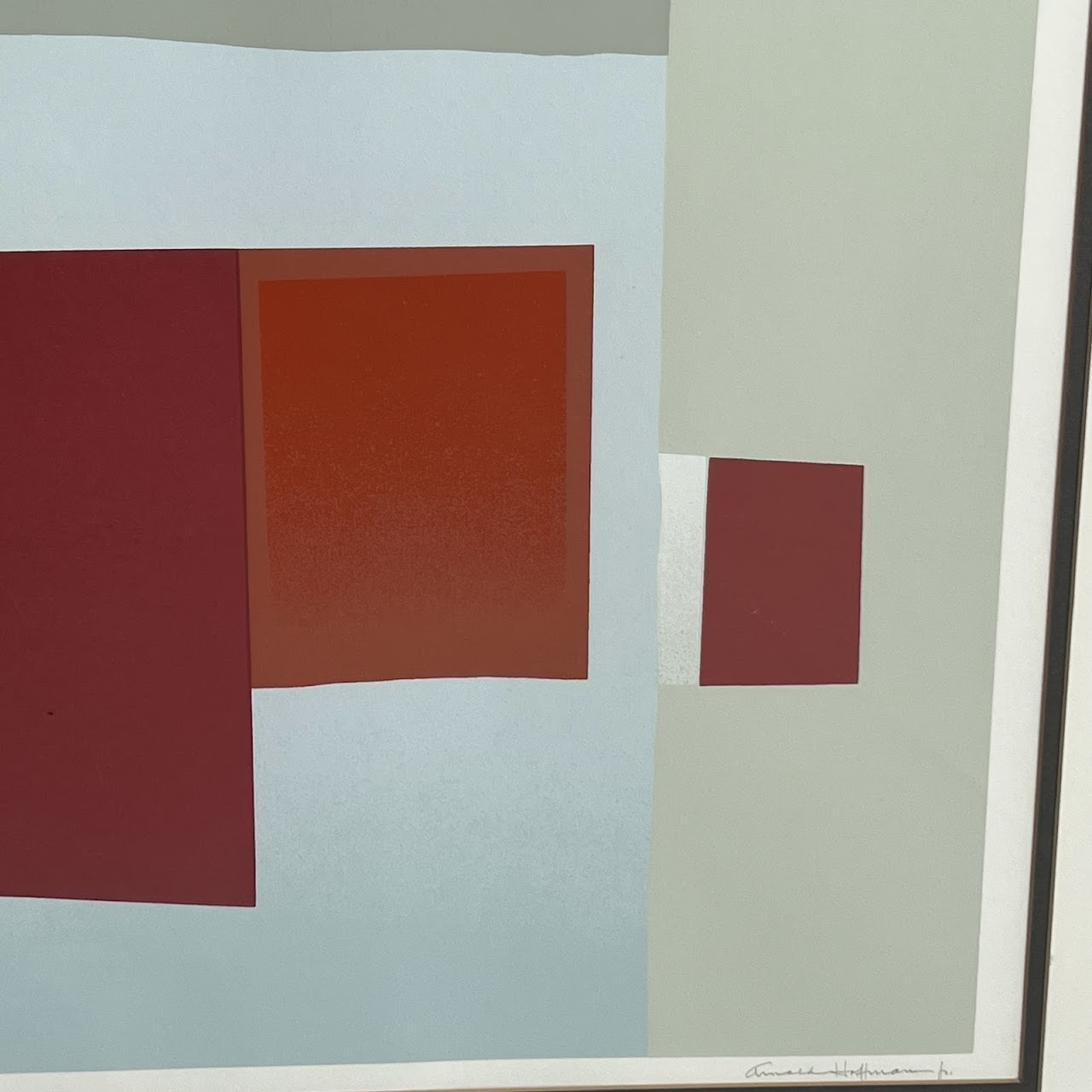 Arnold Hoffman Jr. 'New Horizon' Signed Modernist Abstract Serigraph