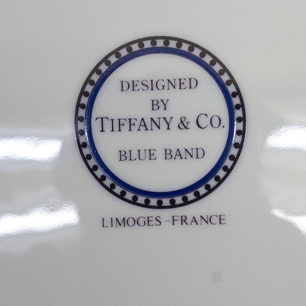 Tiffany & Co. Blue Band Limoges Dinnerware Set