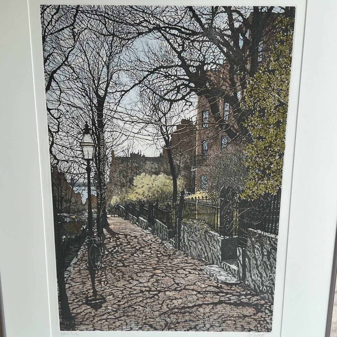 John Collette 'City Scene' Signed Etching and Aquatint