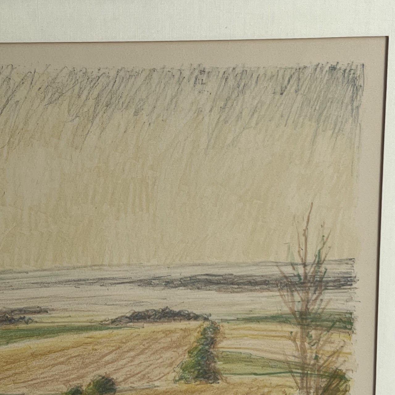 Christian Pedersen 'Landscape' Signed Lithograph