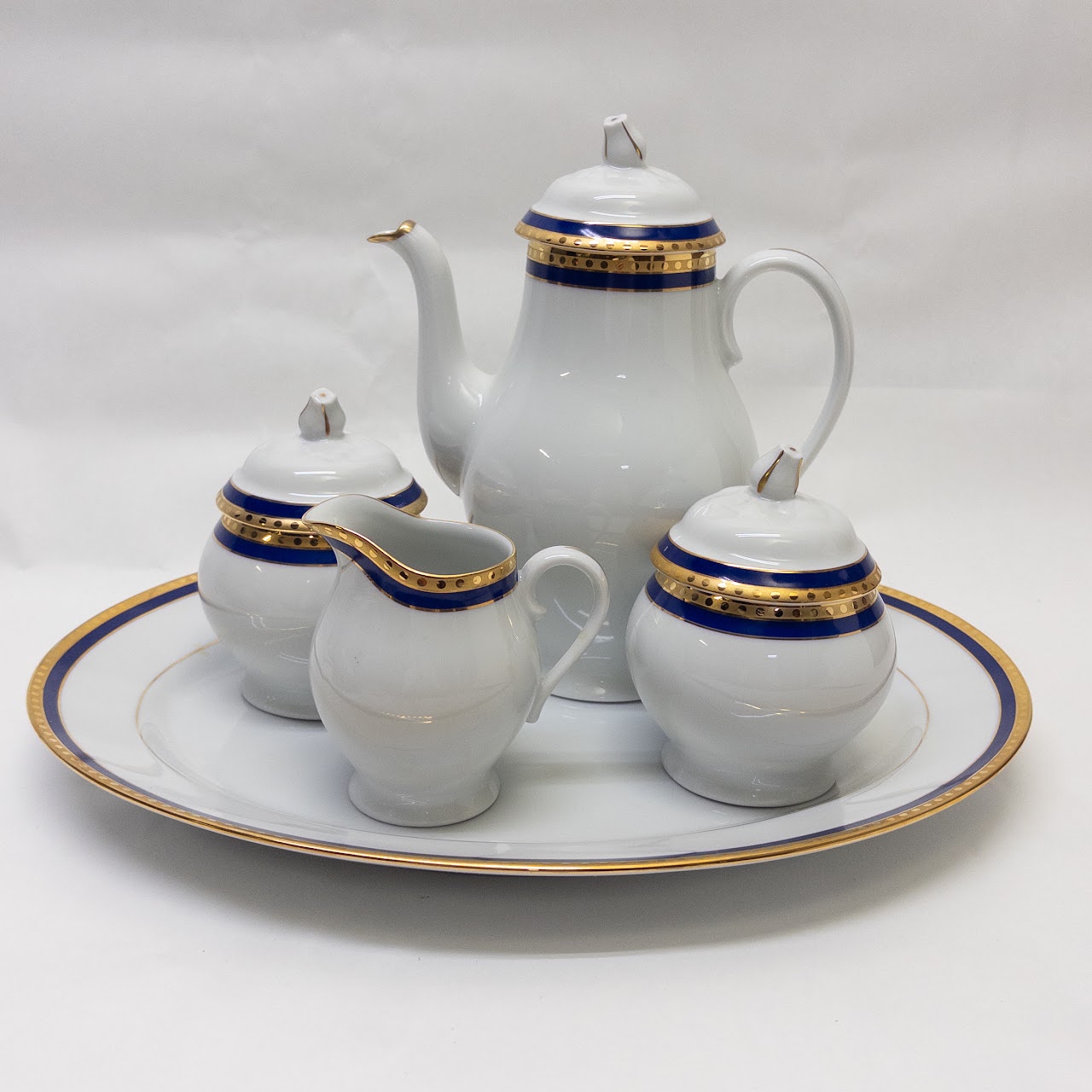 Tiffany & Co. Blue Band Limoges Dinnerware Set