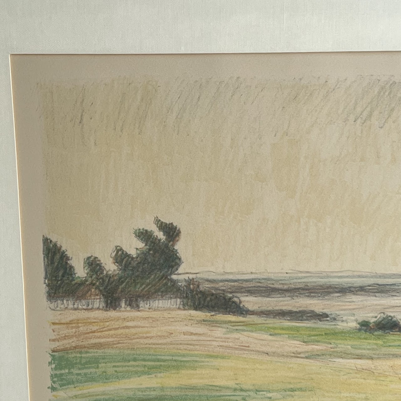 Christian Pedersen 'Landscape' Signed Lithograph