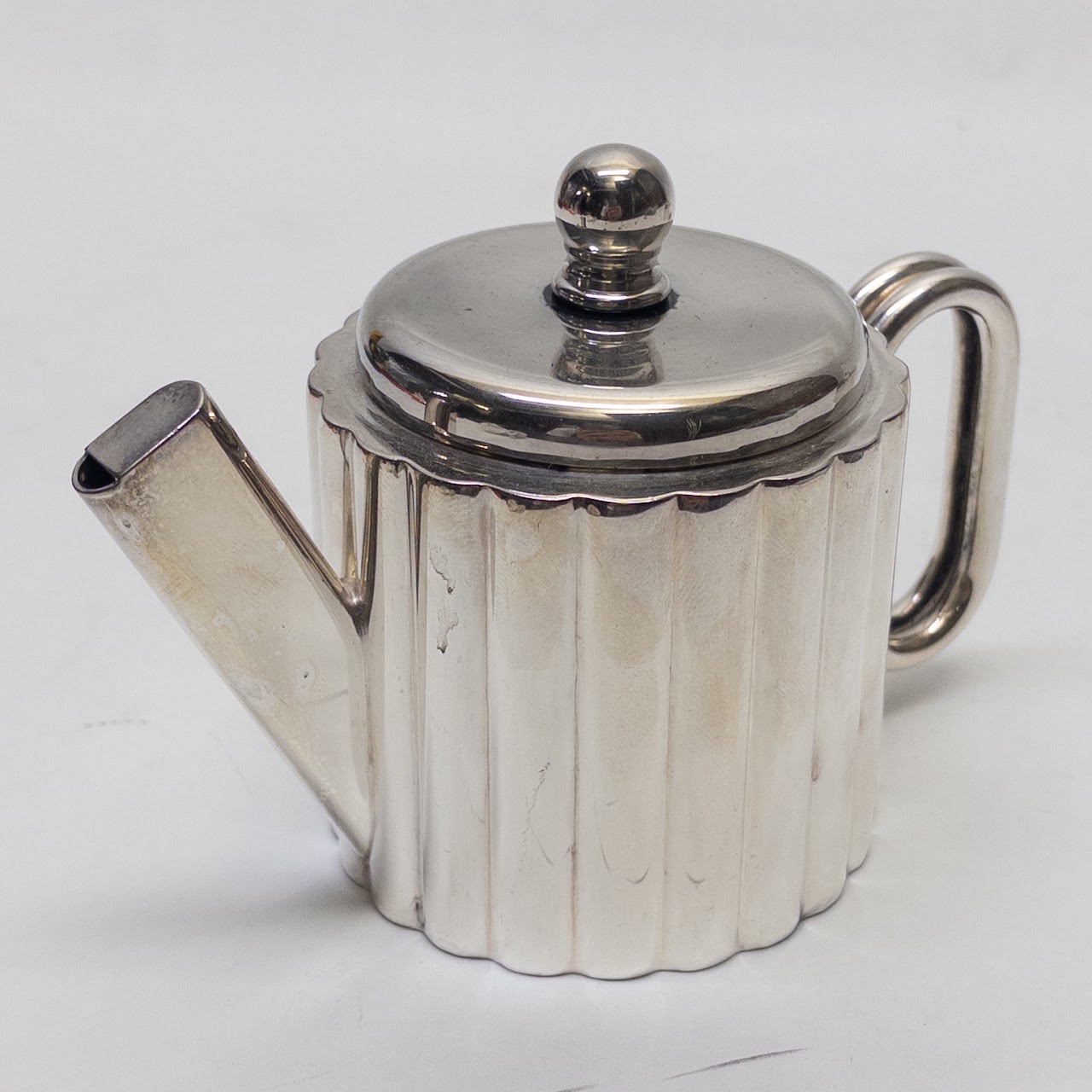 Art Deco D.F. Sanders & Co. Silverplate Fluted Sugar and Creamer