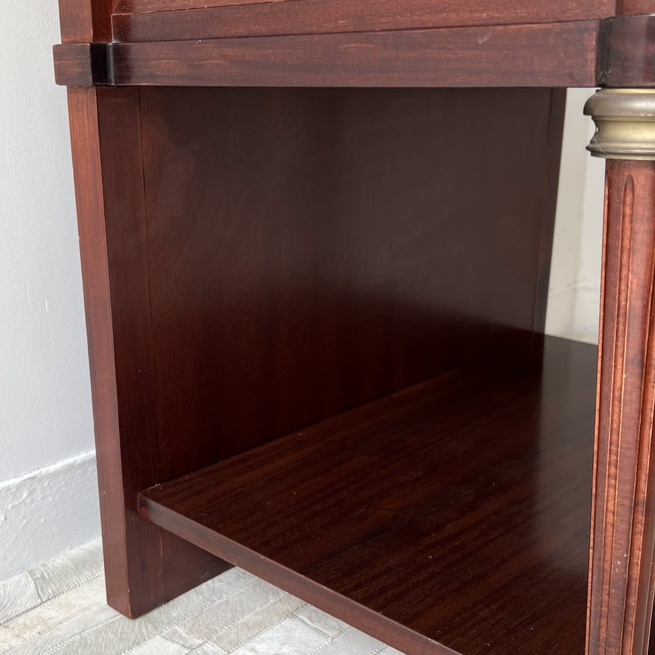 Ormolu Mounted Mahogany Two-Drawer End Table