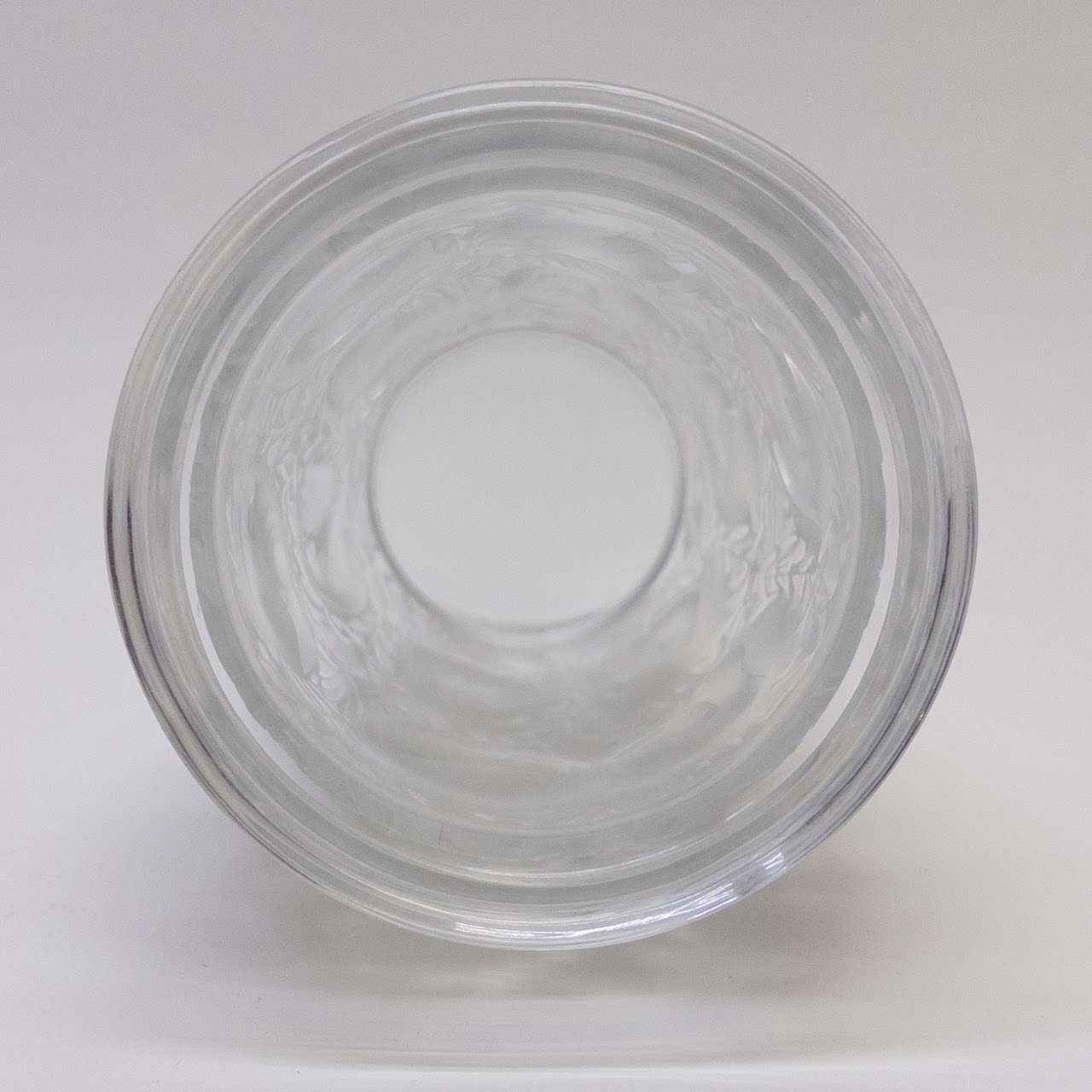 Lalique Molded Bagatelle Frosted Crystal vase