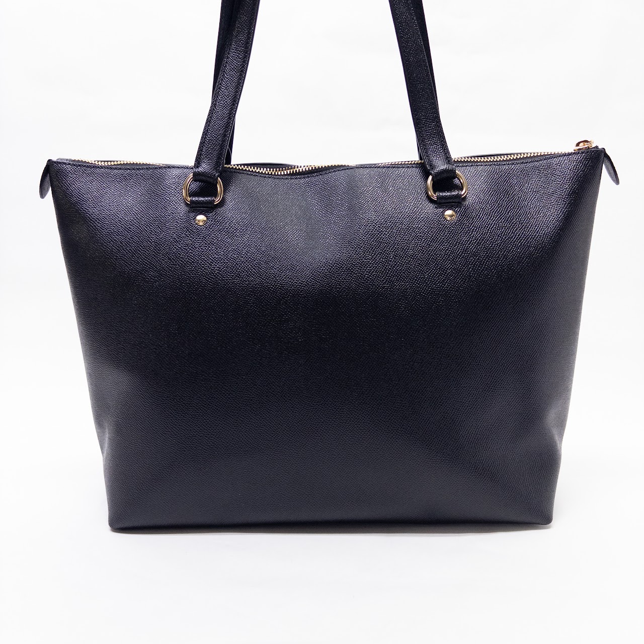 Coach Black Leather Gallery Tote Bag