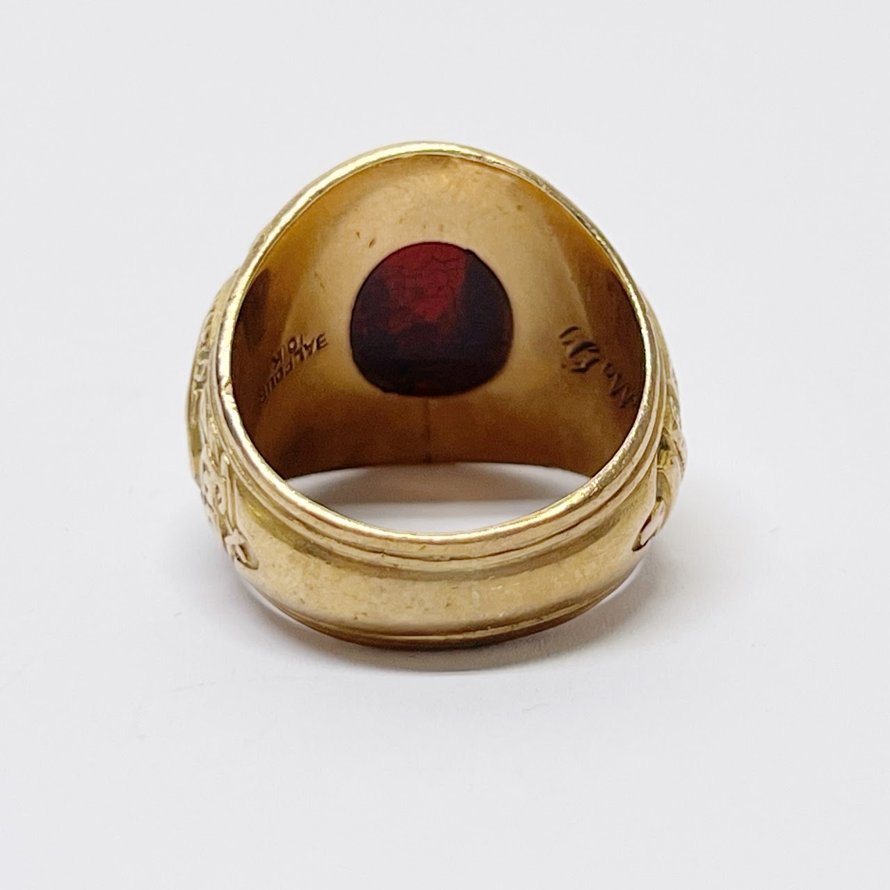 10K Gold and Garnet University of Pennsylvania Class Ring