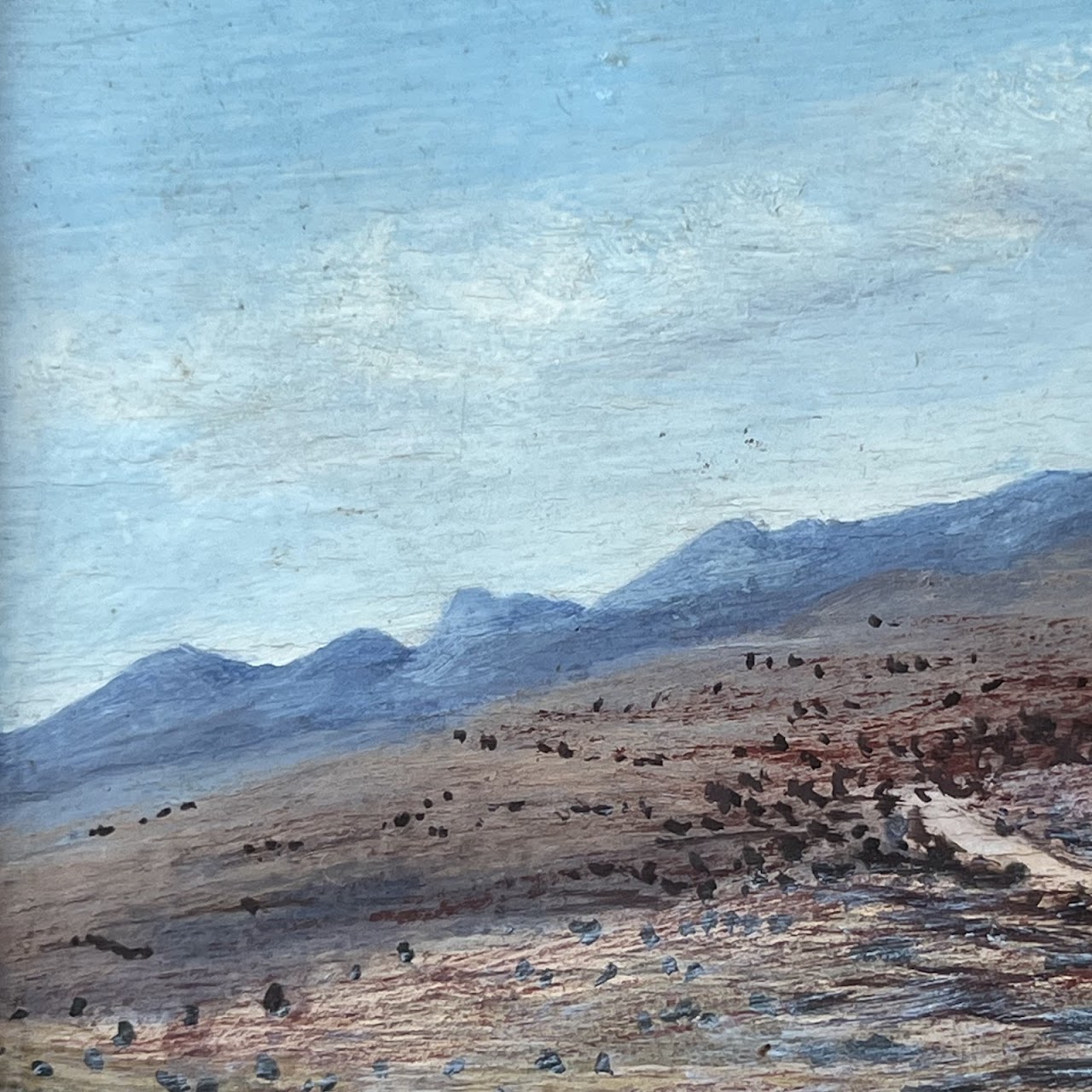 Amador Lugo Guadarrama 'Valle de San Miguel' Signed Mexican Landscape Painting, 1963