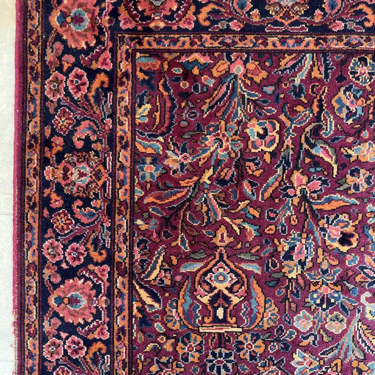 Wool Floral Vintage Area Rug