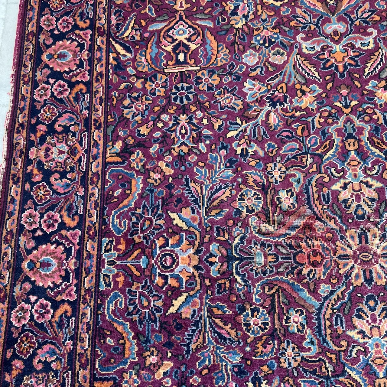 Wool Floral Vintage Area Rug