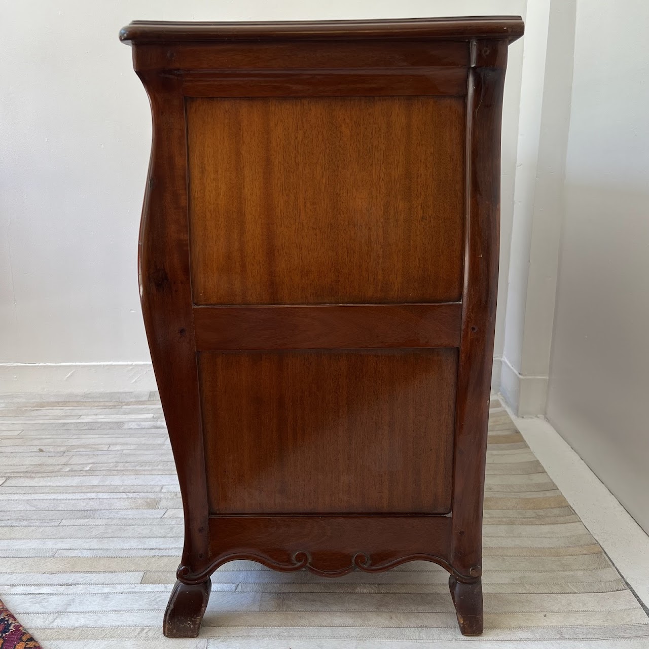 Louis XV Style Mahogany Three Drawer Dresser