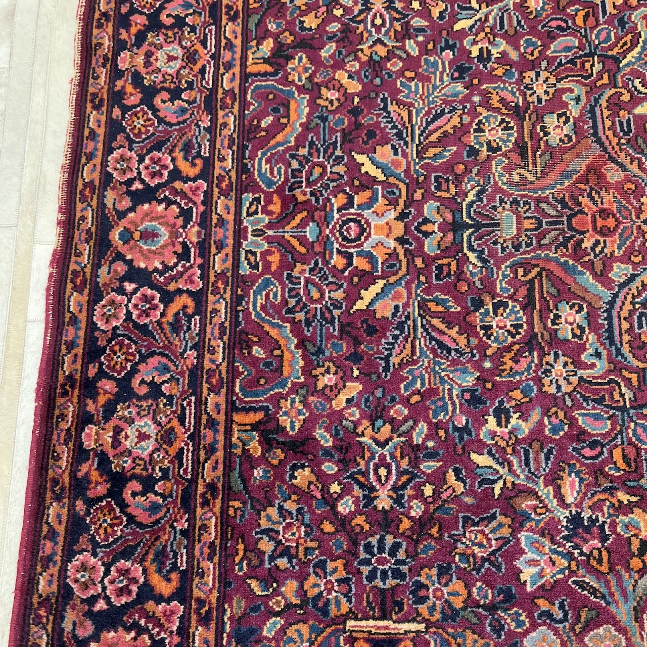 Wool Floral Vintage Area Rug