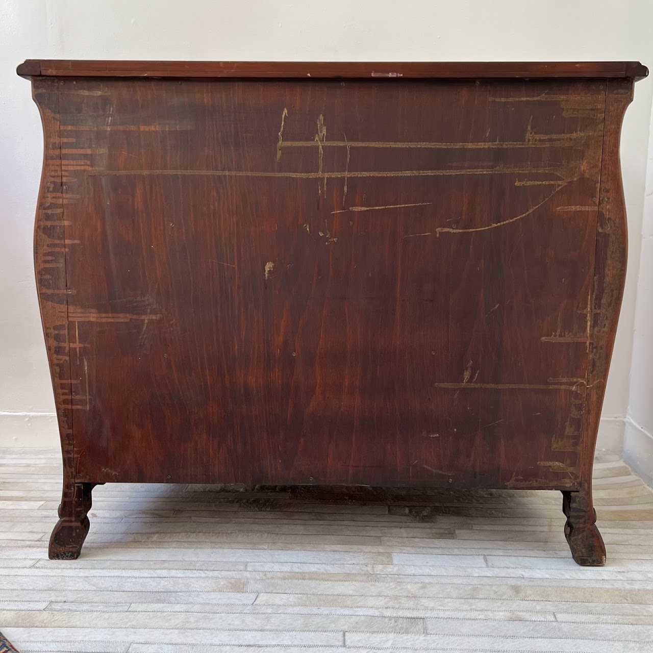 Louis XV Style Mahogany Three Drawer Dresser