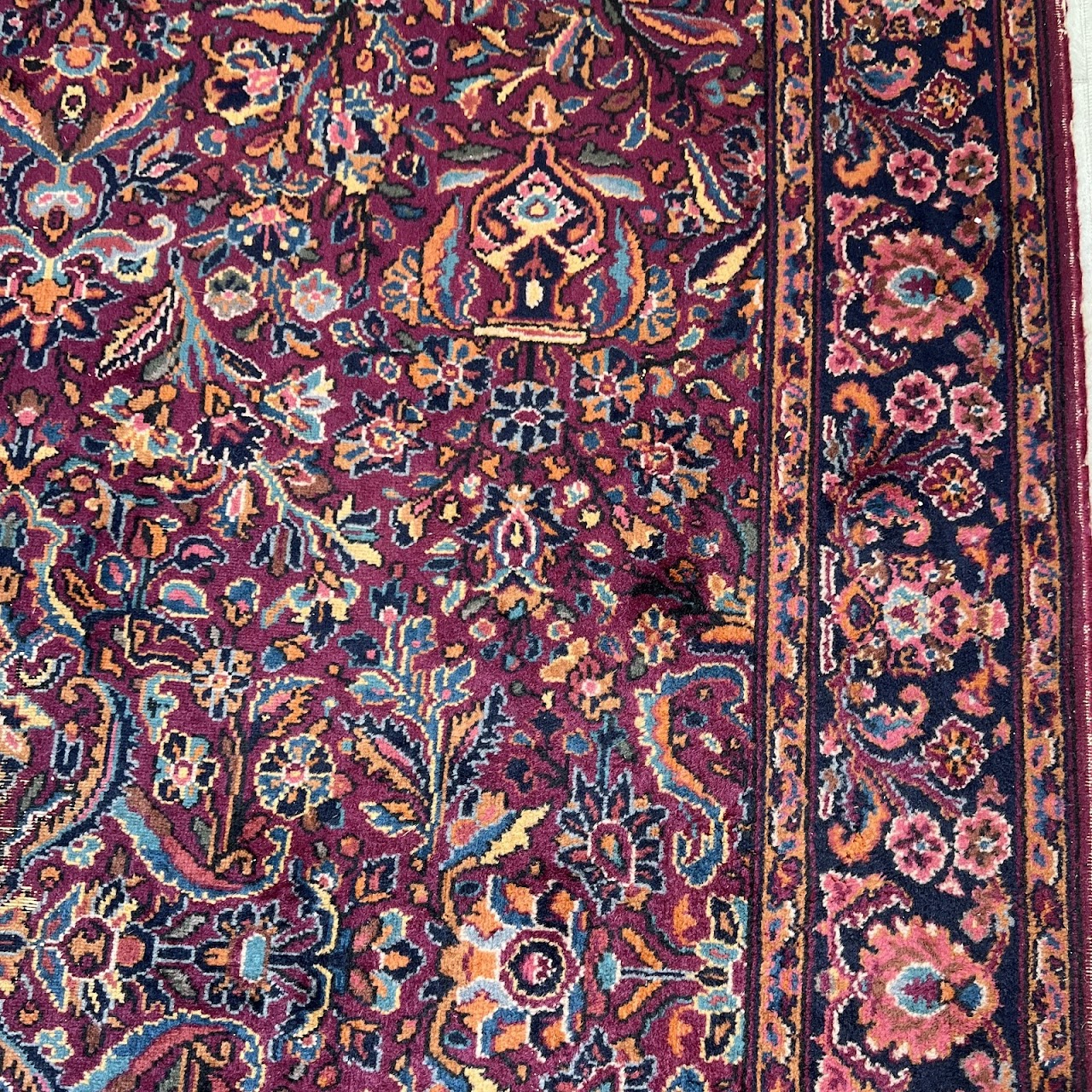 Wool Floral Vintage Area Rug