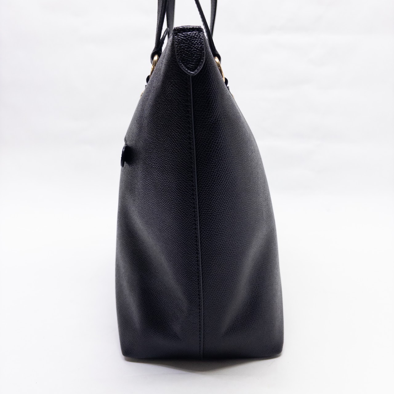 Coach Black Leather Gallery Tote Bag