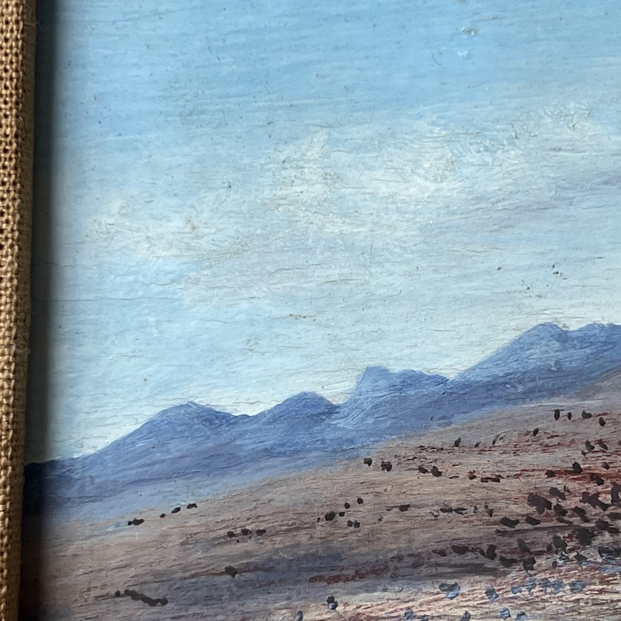 Amador Lugo Guadarrama 'Valle de San Miguel' Signed Mexican Landscape Painting, 1963