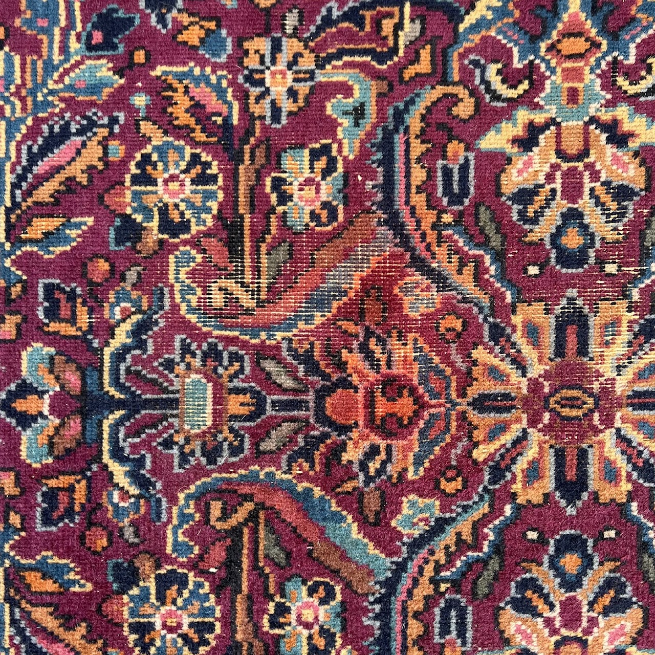 Wool Floral Vintage Area Rug