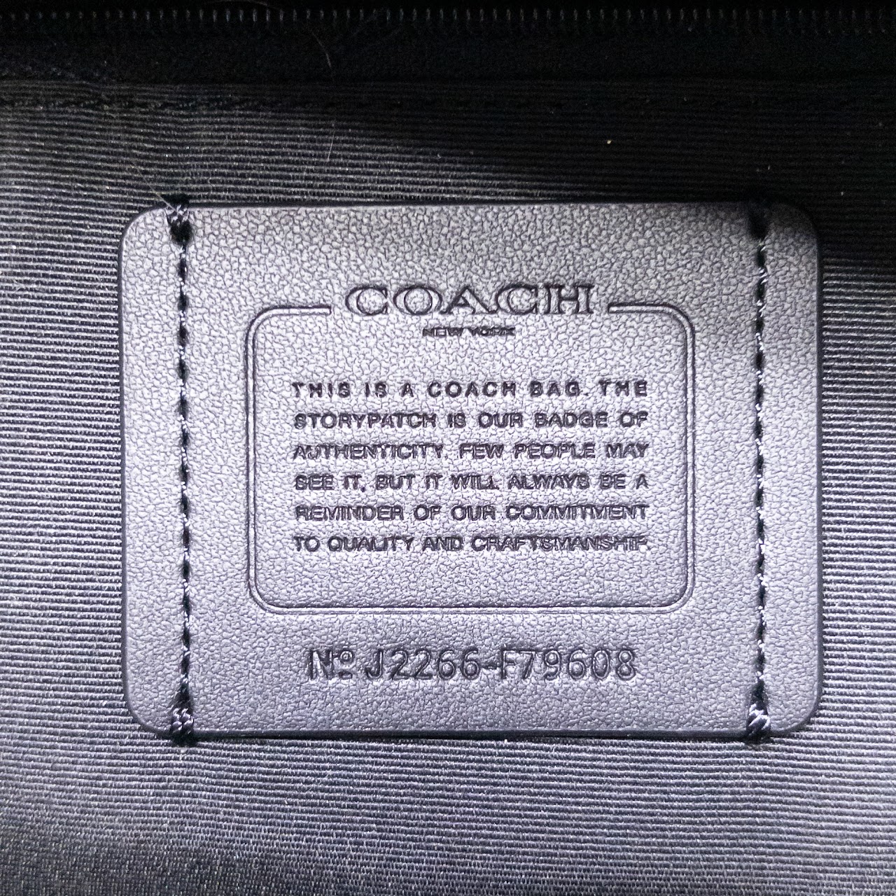 Coach Black Leather Gallery Tote Bag