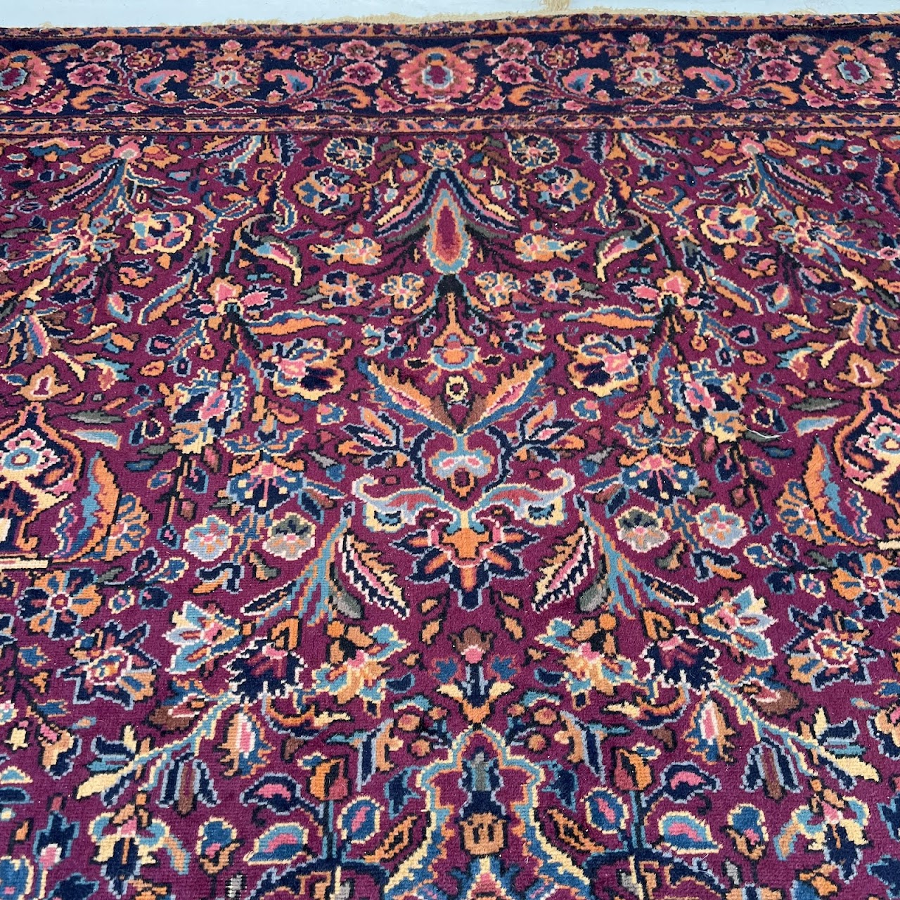 Wool Floral Vintage Area Rug