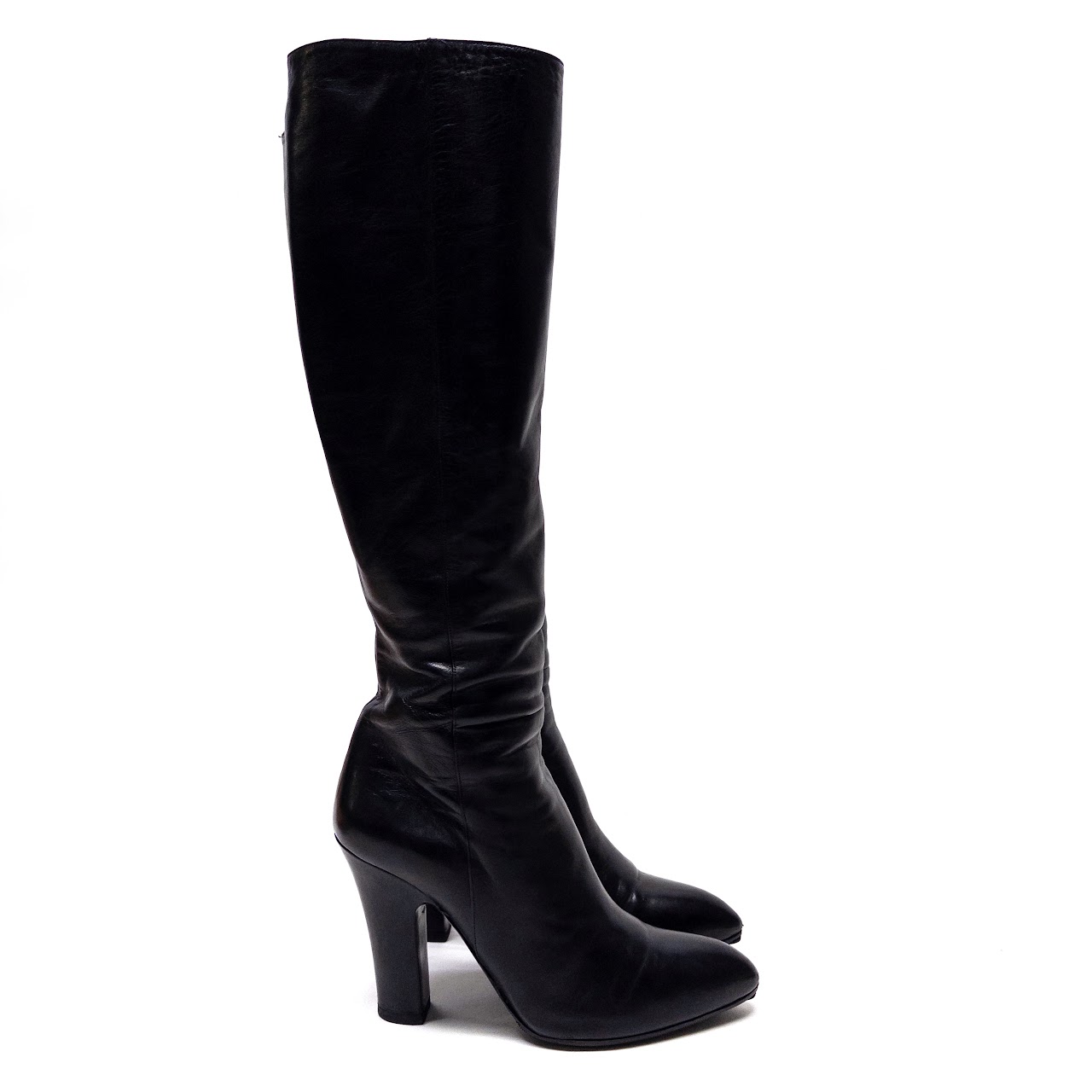 Miu Miu Pointy Toe Knee High Boot