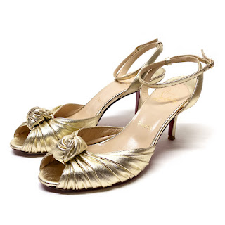 Christian Louboutin Marchavekel 85 Knotted Peep Toe Sandals