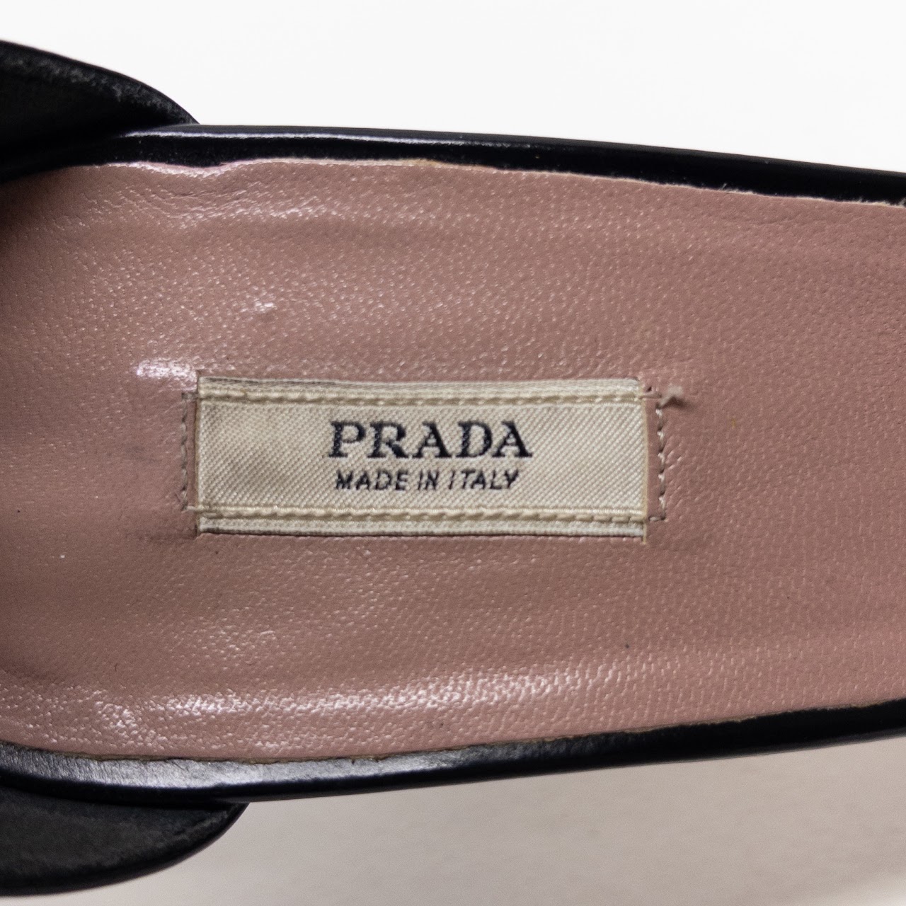 Prada Embellishment D'Orsay Ankle Strap Pumps