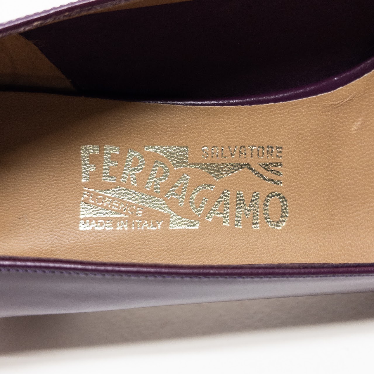 Salvatore Ferragamo New Vara Purple Low Pumps