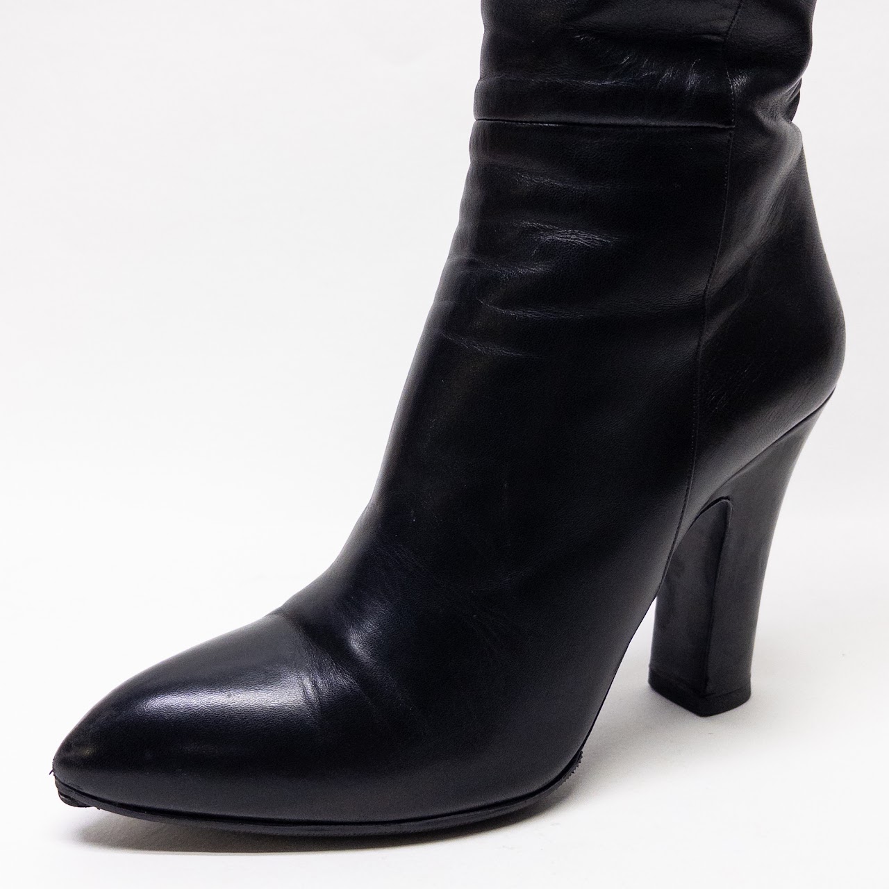 Miu Miu Pointy Toe Knee High Boot