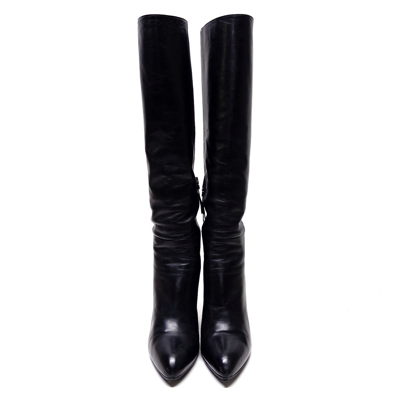 Miu Miu Pointy Toe Knee High Boot