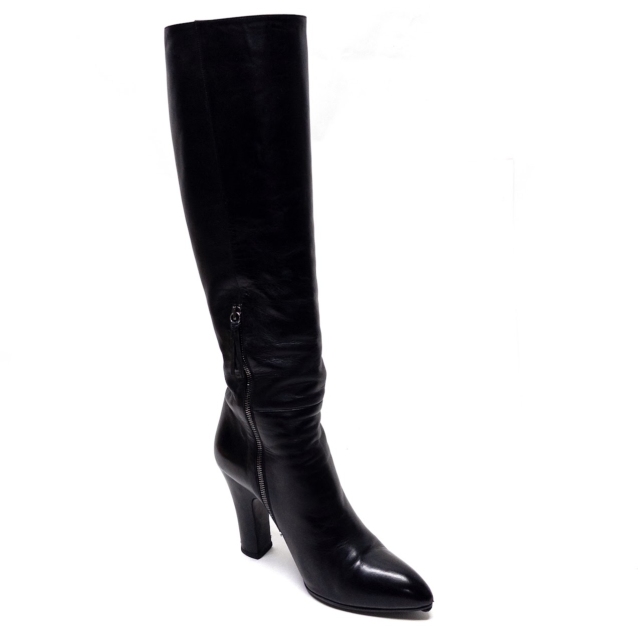 Miu Miu Pointy Toe Knee High Boot