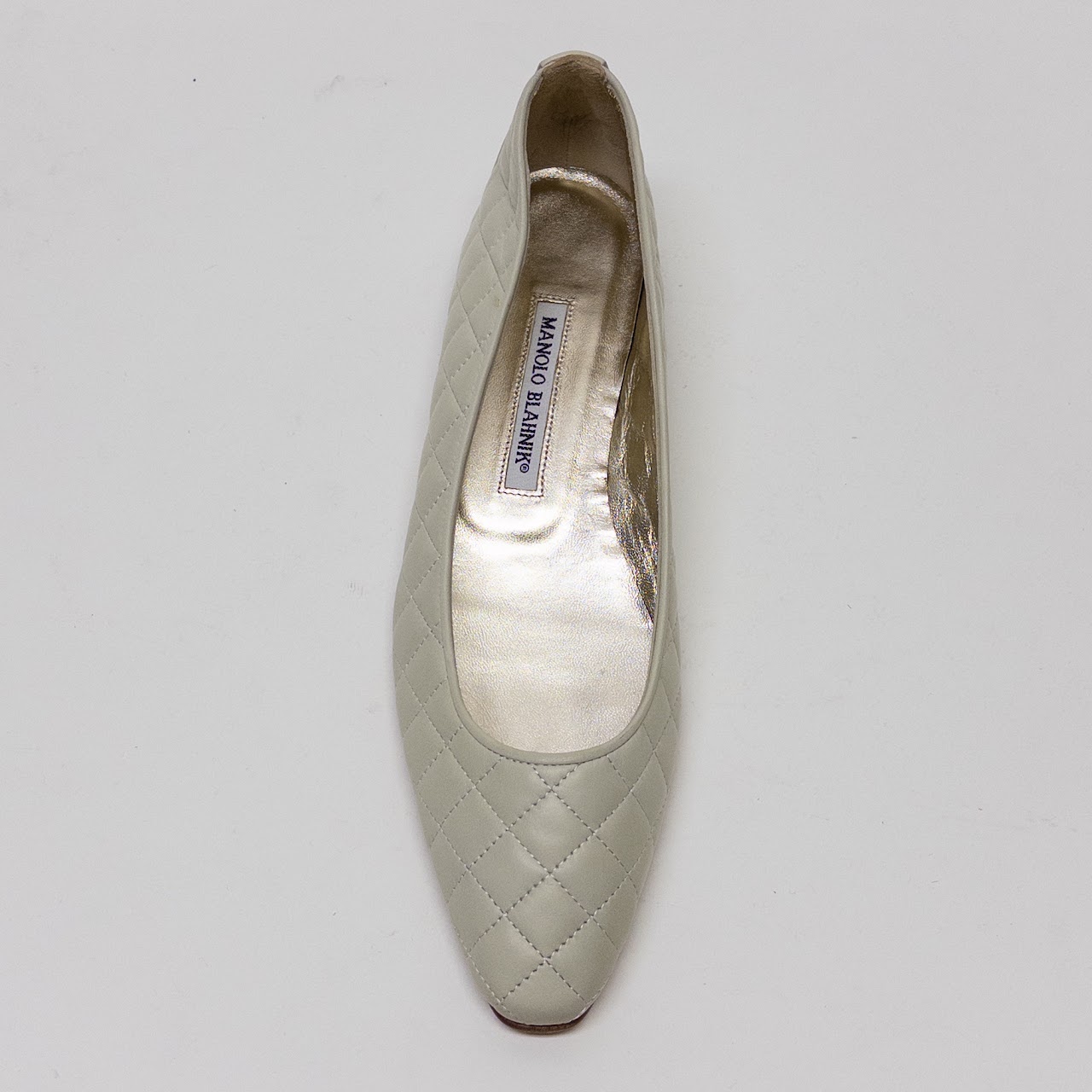 Manolo Blahnik New Giungla Quilted Ballet Flats