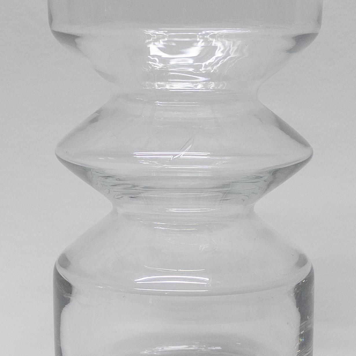 Sculptural Blown Glass Vase by Riihimaen Lasi Oy