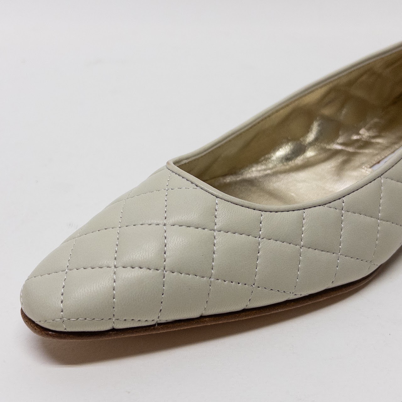 Manolo Blahnik New Giungla Quilted Ballet Flats